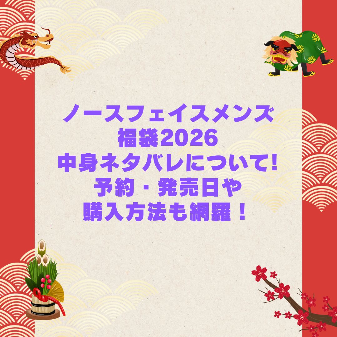 2026年のノースフェイスメンズ福袋の予約・発売日や購入方法に加えて中身ネタバレやサイズ・価格情報もお伝えしています